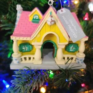 Disney Parks Mickey Mouse Toon Town House Christmas Ornament NWT